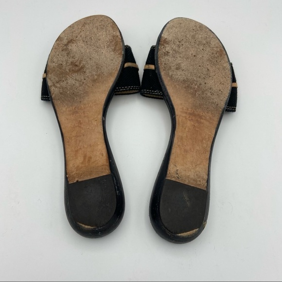 Kate Spade Toby Polka Dot Canvas Leather Flat 7.5B - Picture 10 of 12